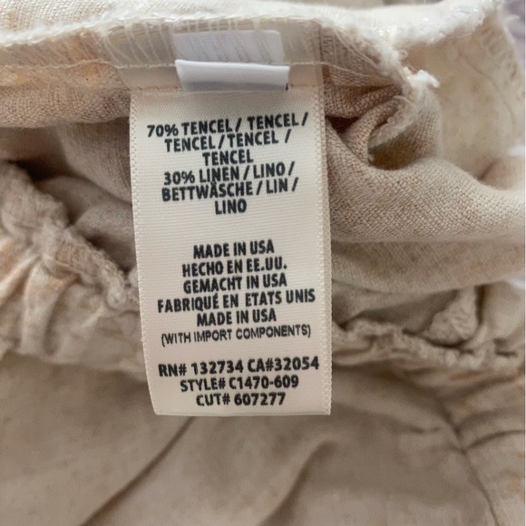 Cloth & stone cream snake print romper small - Picture 7 of 11